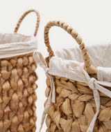 Set de 2 paniers TRESSA — Fibres naturelles 50 cm / 60 cm