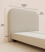 Tête de lit GALBEE — Graphique bouclé