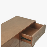 Commode NED — Bois de frêne teinte noyer L100