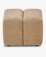 Pouf NAMI — Tweed jaune miami