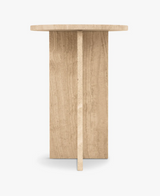 Table d'appoint EMILIO — Pierre de travertin