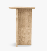 Table d'appoint EMILIO — Pierre de travertin