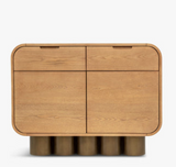Buffet LEYLIA — Bois blond L100 cm