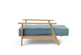 Fauteuil SPLITBACK Frej oak  — 525 Mixed Dance Light Blue