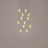 Cirio Cascada 12 - Verre opalin blanc