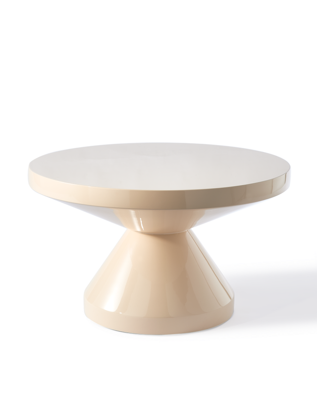 Table basse Zig Zag — Beige
