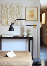 Lampe Gras N°411, détail de la tête et de l’abat-jour