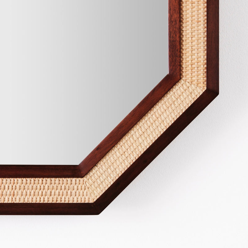 Rattan Miroir Large