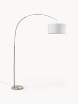 Lampadaire NIELS - Blanc et chrome