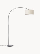 Lampadaire NIELS - Beige et noir