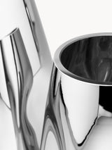 Vase Mirror argenté