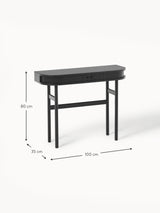 Console CALARY noir mat - ambiance