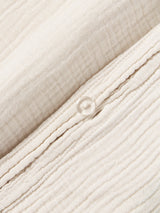 Housse de couette Odile lavande - vue lit dressé
