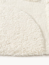 Tapis JADE blanc crème - détail texture