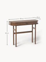 Console CALARY chêne foncé - ambiance