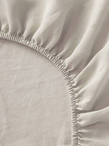 Drap-housse Airy - vue de détail lin délavé