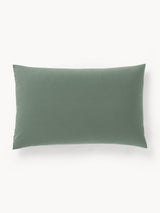 Taie d'oreiller Elsie vert foncé - vue de détail percale