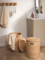 Paniers à linge Lurdes en rotin