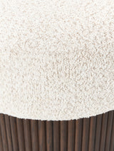 Pouf Nala - vue de détail pieds frêne foncé