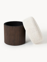 Pouf Nala - vue de détail tissu teddy bouclette