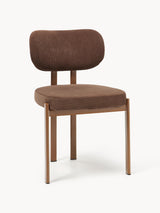 Chaise ADRIEN — Rembourrée en velours côtelé