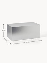 Table basse Lesley argentée