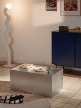 Table basse Lesley argentée