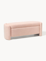Banc Benji peluche rose pâle