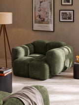 Fauteuil lounge TAYLA — Vert foncé