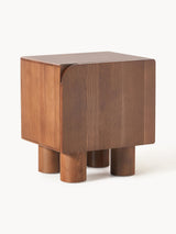 Table de chevet chêne brun laqué Cadi Westwing Collection - vue principale