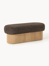 Banc Nala brun foncé bois clair