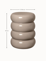 Tabouret TORU Galets beige clair - ambiance