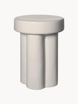 Tabouret TORU Cannelé blanc cassé - packshot