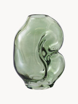 Vase artisanal Gleam HK Living H18 cm vert - vue principale