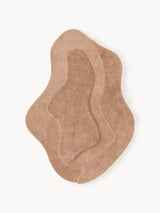 Tapis Kyla Nougat, forme organique