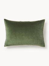 Housse de coussin GIORGIO — Vert & blanc cassé (60x40cm)
