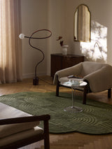 Tapis Koli Vert olive ambiance