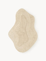 Tapis Kyla Blanc crème, forme organique