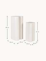 Tables d'appoint SHAPE — Blanc 2 pièces