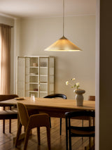 Suspension Leora Blanc creme dore ambiance