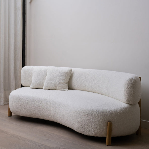 Canapé Dalya en chêne naturel — Tissu catégorie A