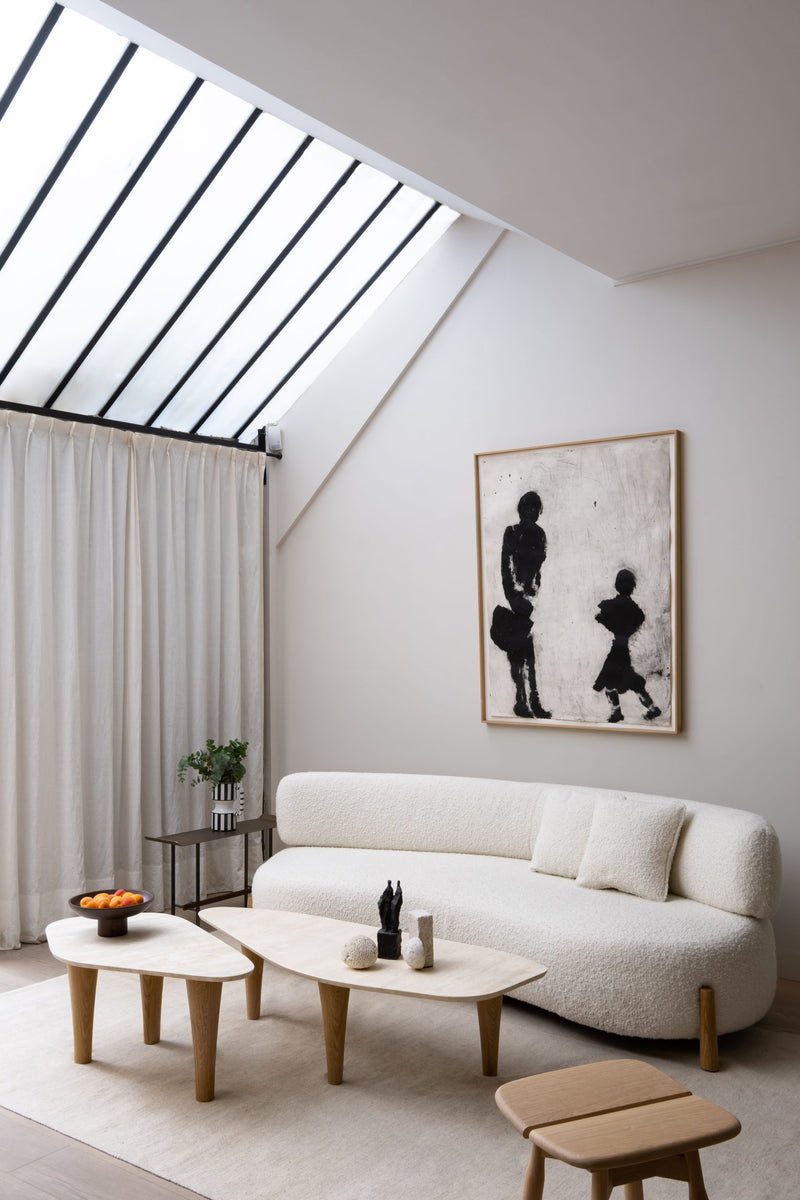 Canapé Dalya en chêne naturel — Tissu catégorie A