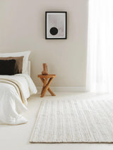 Tapis en laine DINA Crème ambiance