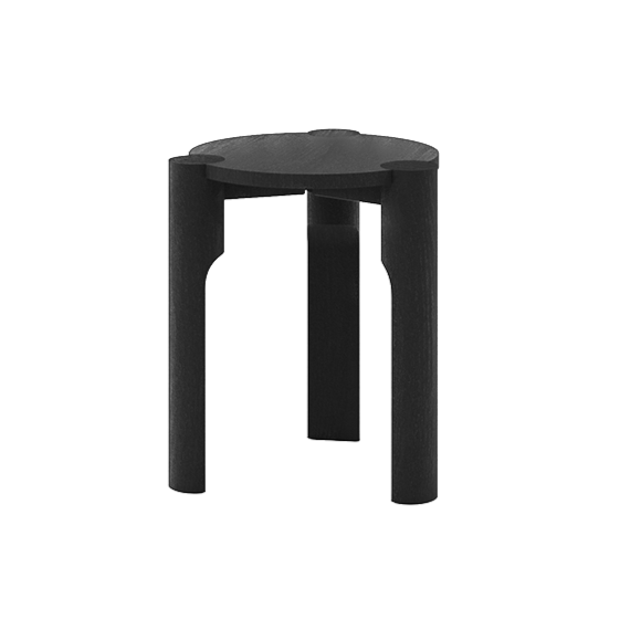 Tabouret Domus — Frêne noir