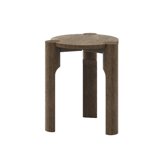 Tabouret Domus — Frêne fumé