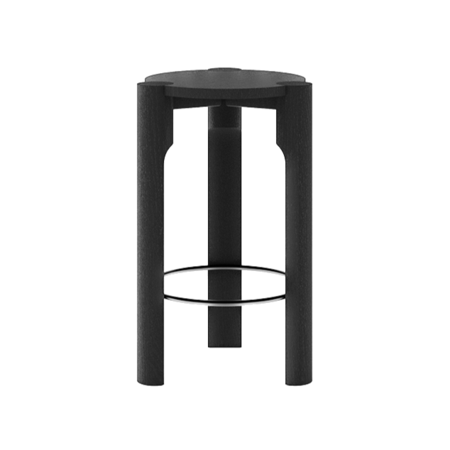 Tabouret de bar Domus — Frêne noir