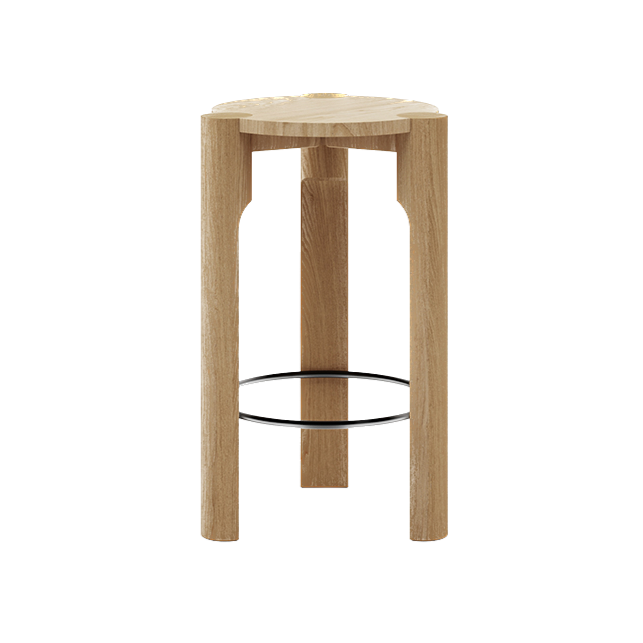 Tabouret de bar Domus — Chêne naturel