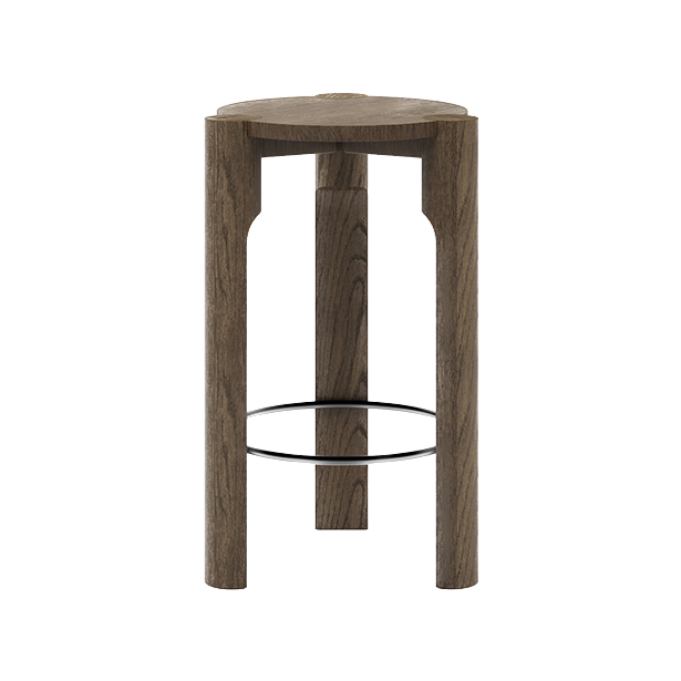 Tabouret de bar Domus — Frêne fumé