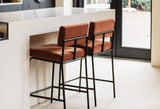 Chaise de bar Monday métal sable — Alpine ivory 101