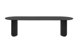 Table de diner Plateau large - oval — Pieds noir & Plateau noir